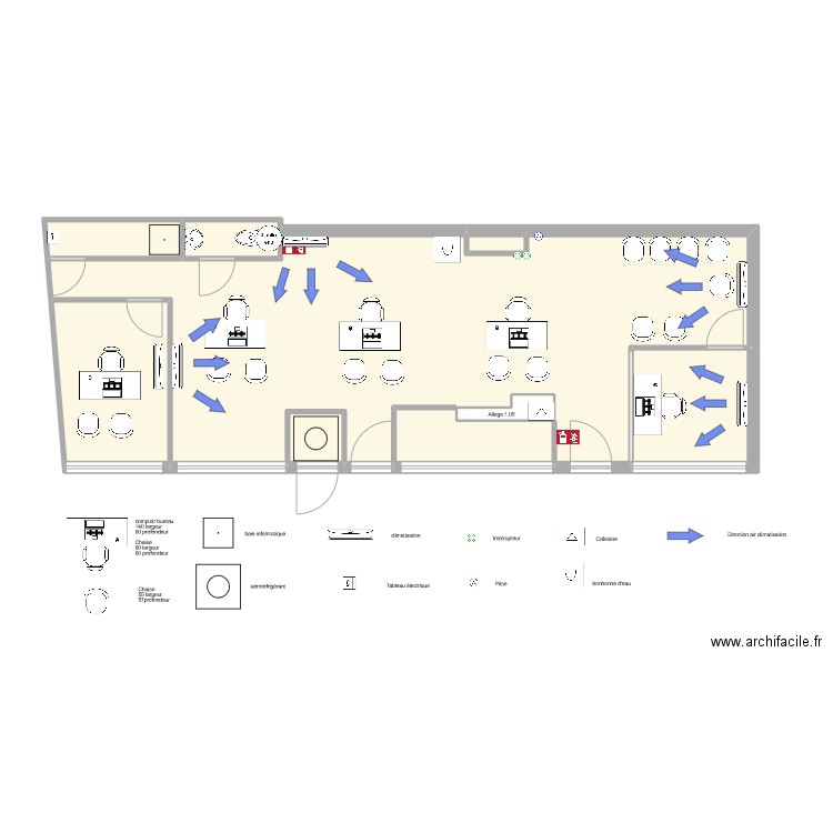 cours lieutaud . Plan de 9 pièces et 79 m2