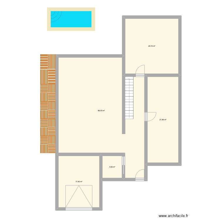 Test1. Plan de 5 pièces et 134 m2