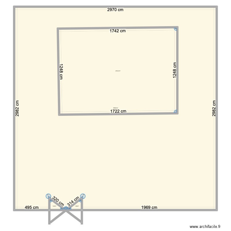 maison koi. Plan de 4 pièces et 1100 m2