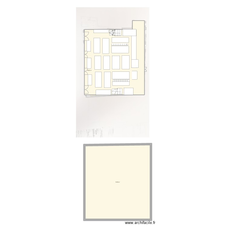 Galerie lafayette. Plan de 1 pièce et 232 m2