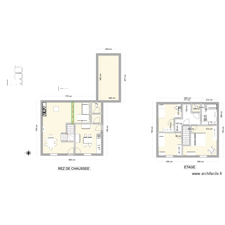 Plan finalisé avec new sdb. Plan de 10 pièces et 113 m2