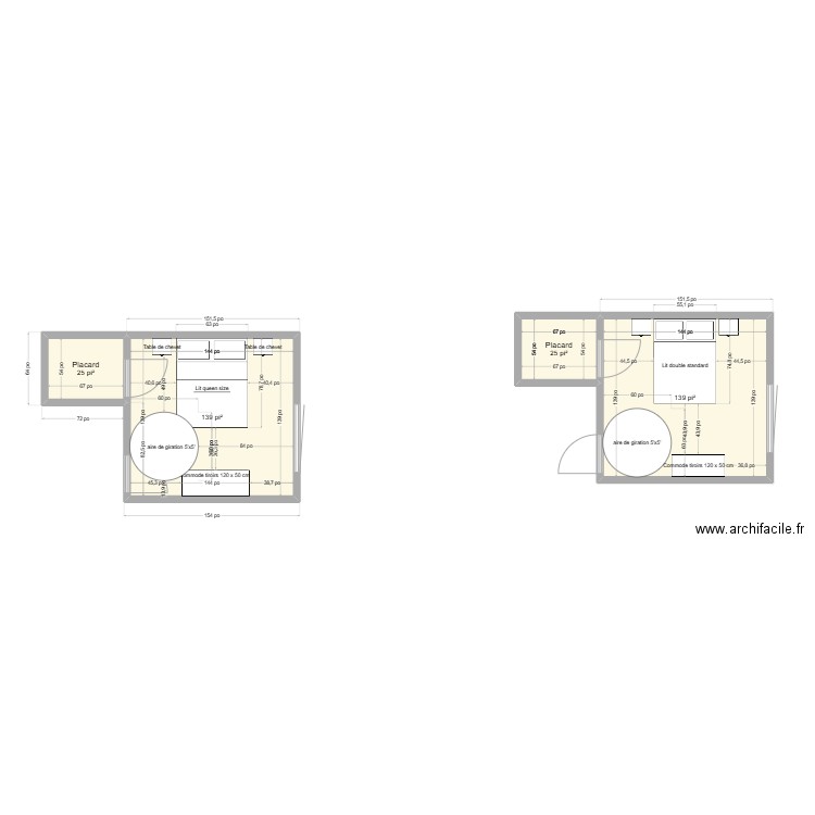 adaptation domiciliaire. Plan de 4 pièces et 30 m2