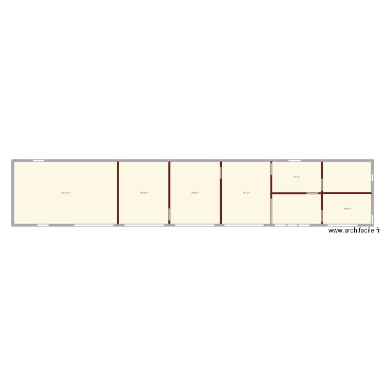 DE LUYNES. Plan de 6 pièces et 119 m2