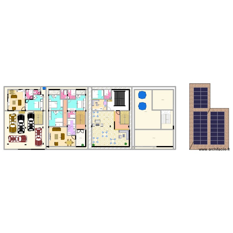 10/15. Plan de 48 pièces et 558 m2