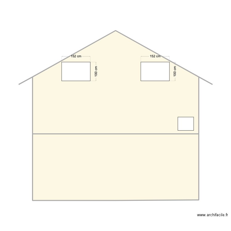 NORD. Plan de 2 pièces et 68 m2