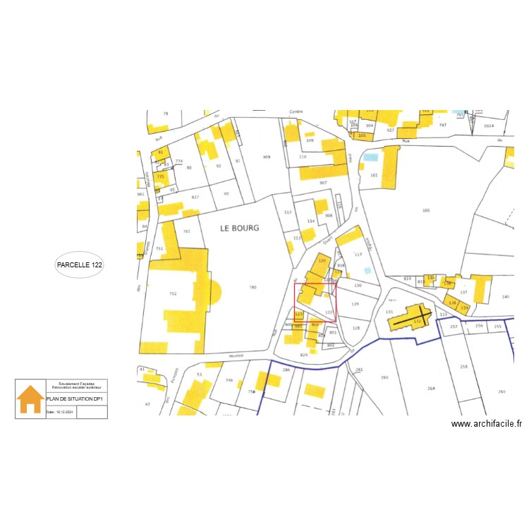 PLAN SITUATION DP1. Plan de 0 pièce et 0 m2