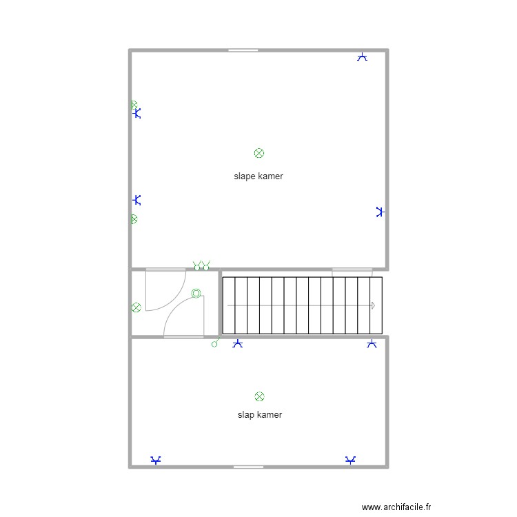 kumar 2. Plan de 3 pièces et 37 m2