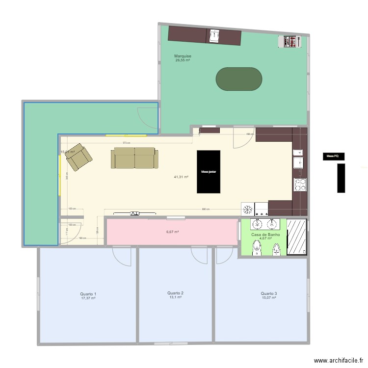 Novo 2024/2. Plan de 8 pièces et 140 m2