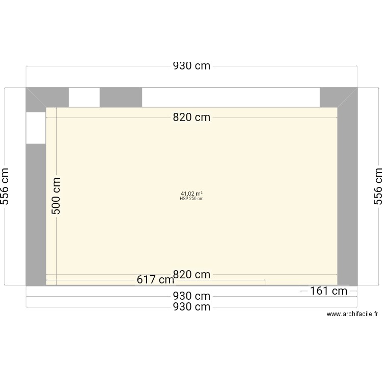 garage33. Plan de 1 pièce et 41 m2