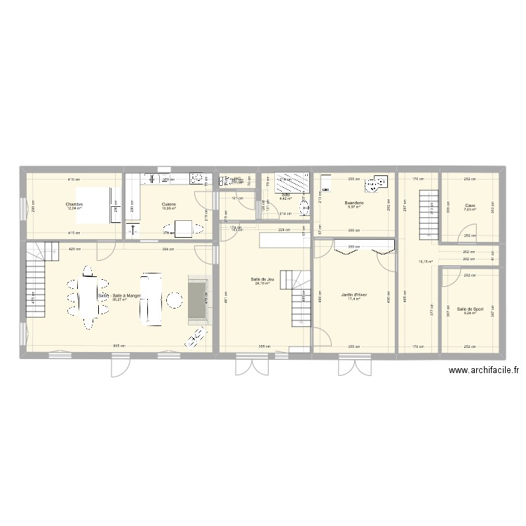 Varennes89. Plan de 11 pièces et 151 m2