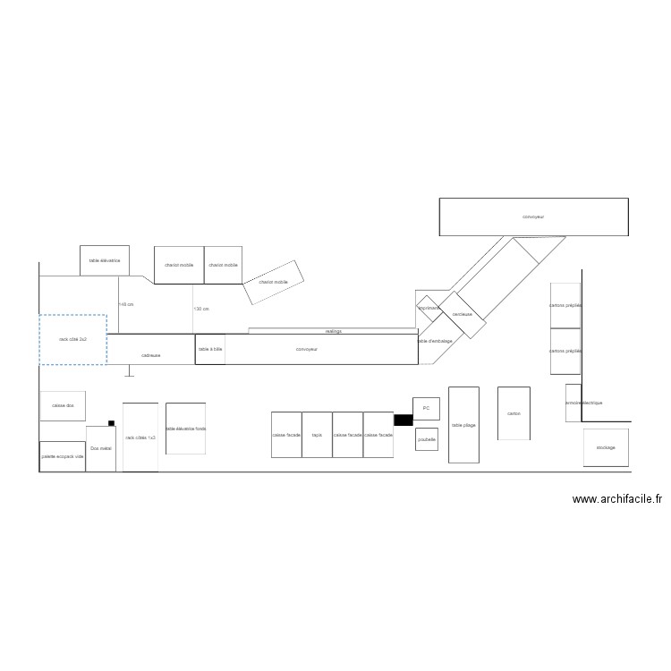 Chaine K implantation cadreuse dplmt 1 cadreuse. Plan de 0 pièce et 0 m2