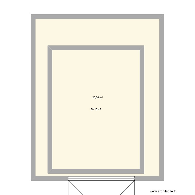 espace de travail plan carre. Plan de 2 pièces et 109 m2