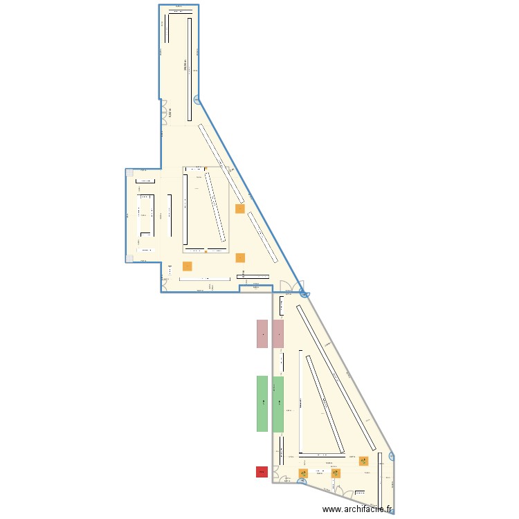 BROSSOLETTE 2. Plan de 3 pièces et 1914 m2