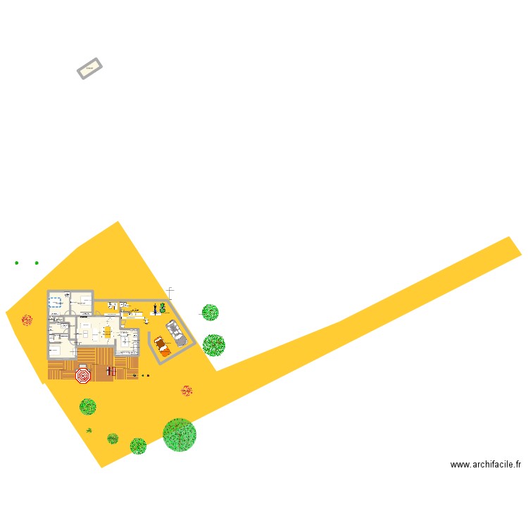 Séparation 4. Plan de 8 pièces et 126 m2