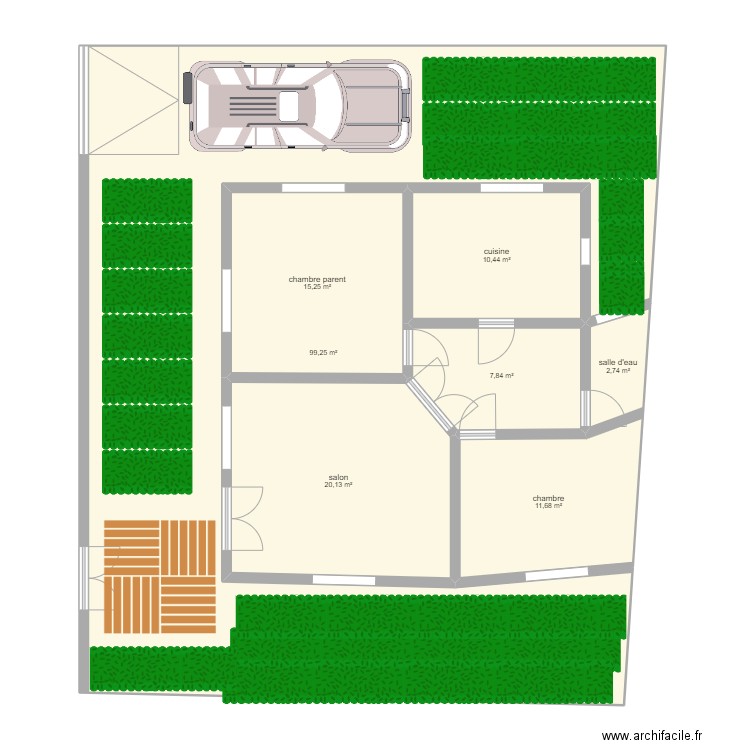 plan ghazi. Plan de 7 pièces et 167 m2