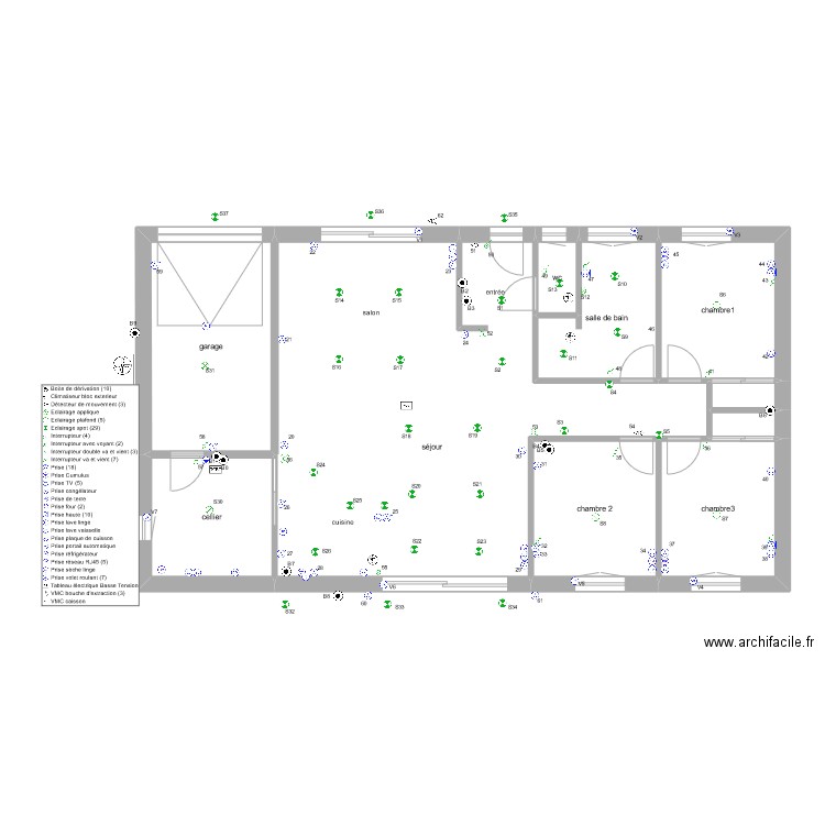 ludopcelc. Plan de 10 pièces et 114 m2