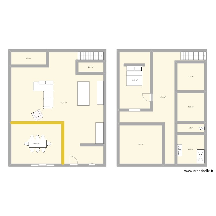 Test maison. Plan de 11 pièces et 191 m2