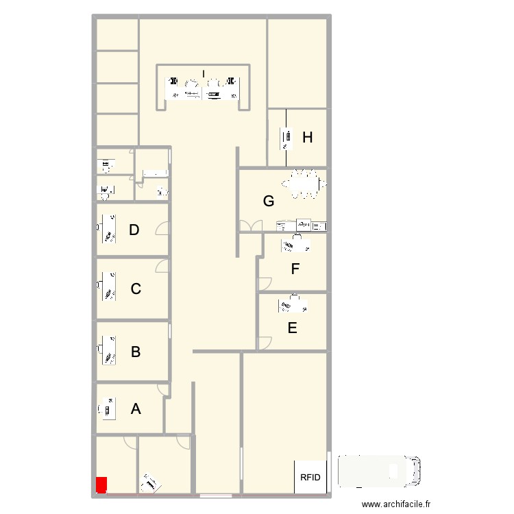 Plan Projet. Plan de 21 pièces et 394 m2