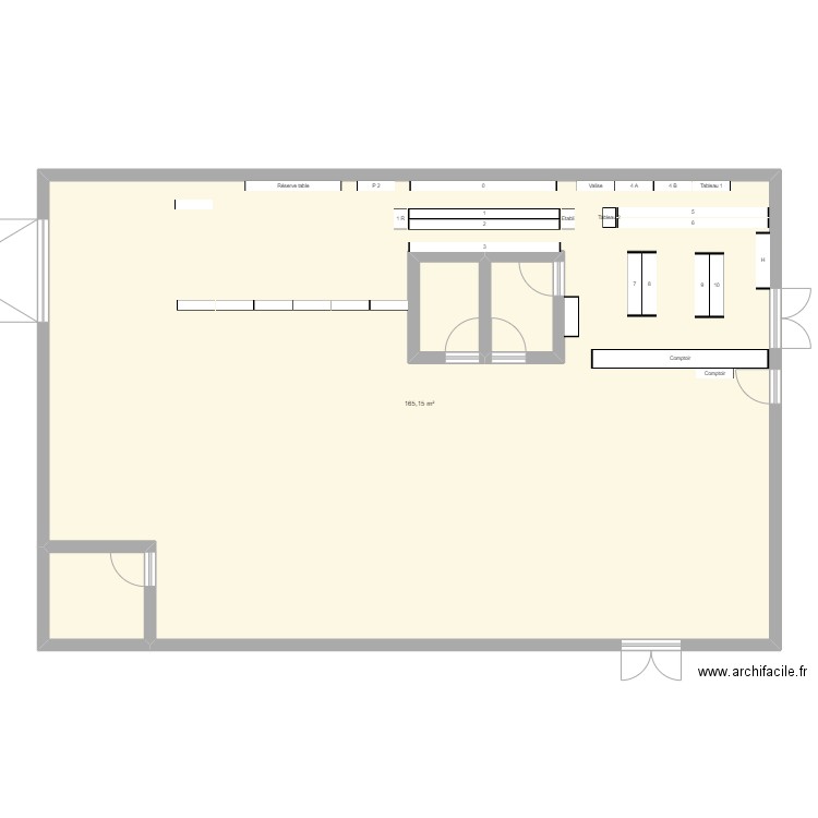 magasin 2024 2. Plan de 4 pièces et 185 m2