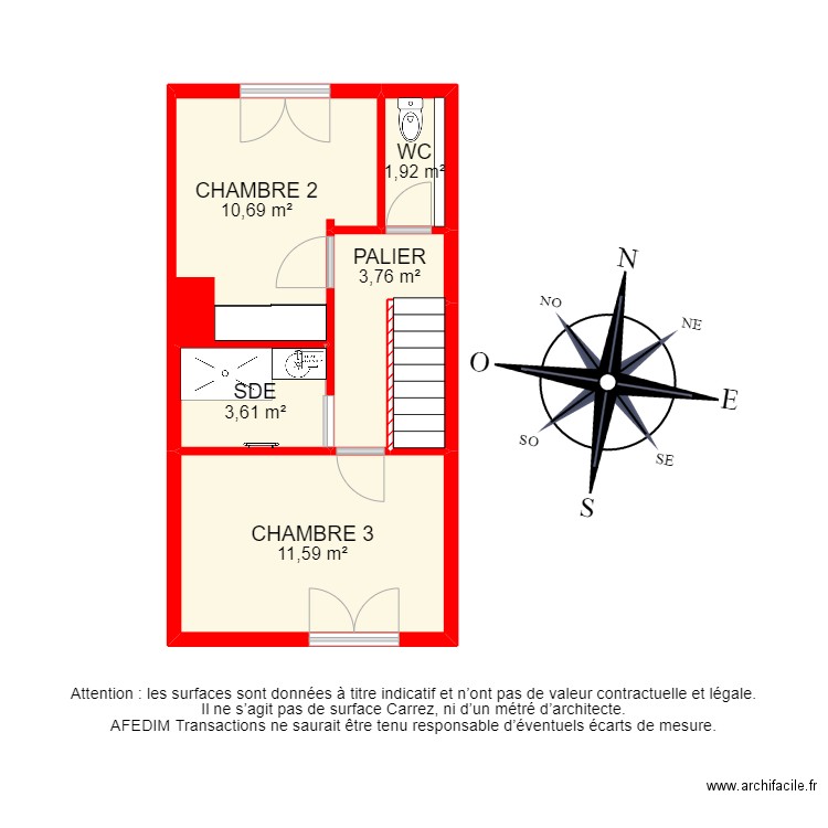 BI23333 -. Plan de 20 pièces et 146 m2