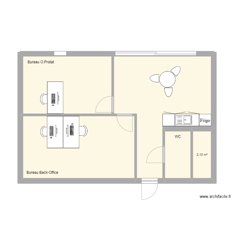 Mont-de-Marsan. Plan de 5 pièces et 54 m2