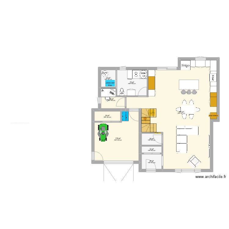 Sheralain 3 7. Plan de 22 pièces et 186 m2