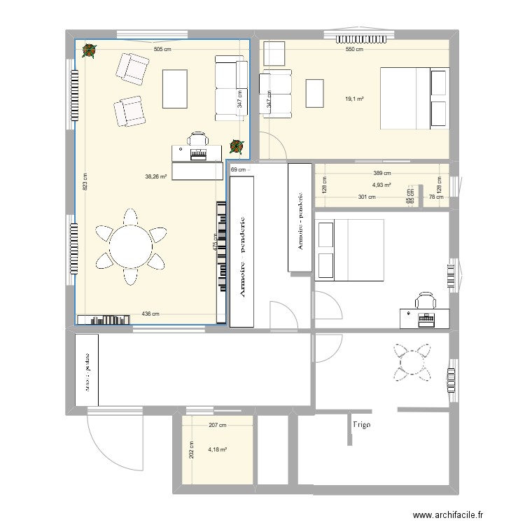 Fleur des Lices 1. Plan de 4 pièces et 66 m2