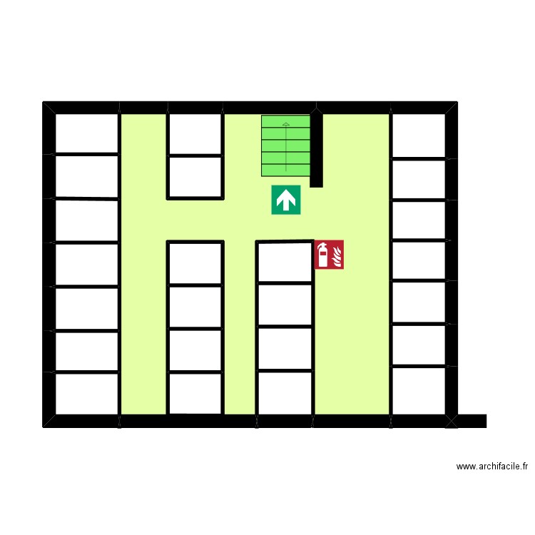 blancarde sous-sol. Plan de 23 pièces et 50 m2