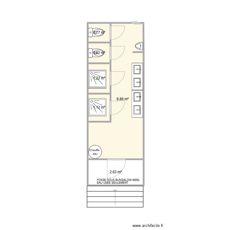 EIFFAGE CHANTIER CONFLUENCE. Plan de 6 pièces et 16 m2