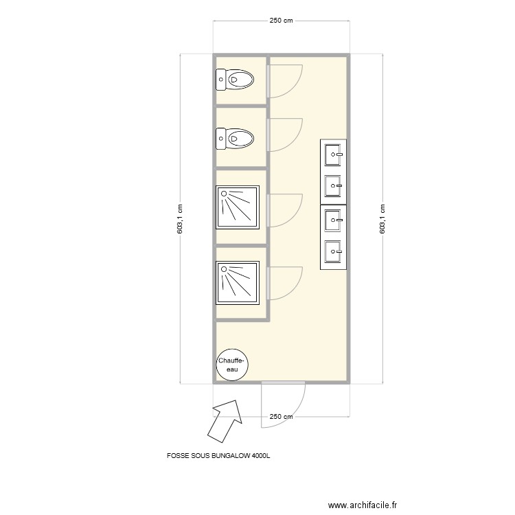 CNR CHANTIER AVIGNION. Plan de 5 pièces et 14 m2