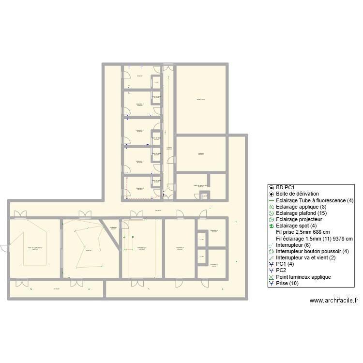 Plan 04-02-25_Bâtiment Sœur Cluny. Plan de 33 pièces et 703 m2