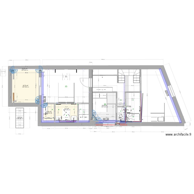 PLAN BLAISE ch M&M symetrie. Plan de 10 pièces et 33 m2