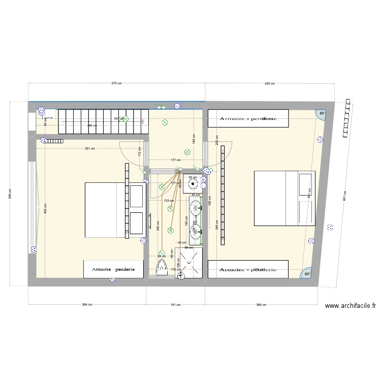 Cavell Etage Final Final. Plan de 4 pièces et 48 m2