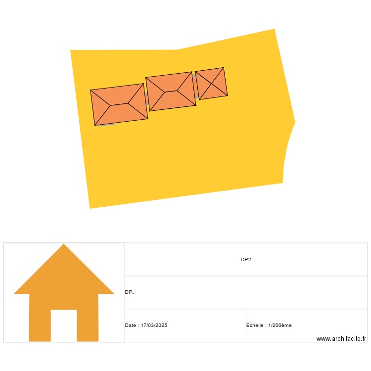 DP2 THEILLET. Plan de 1 pièce et 287 m2