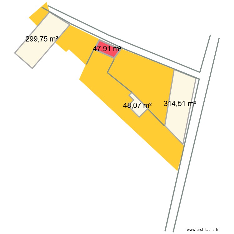 travaux de toitures au 9 LA peloue. Plan de 4 pièces et 710 m2