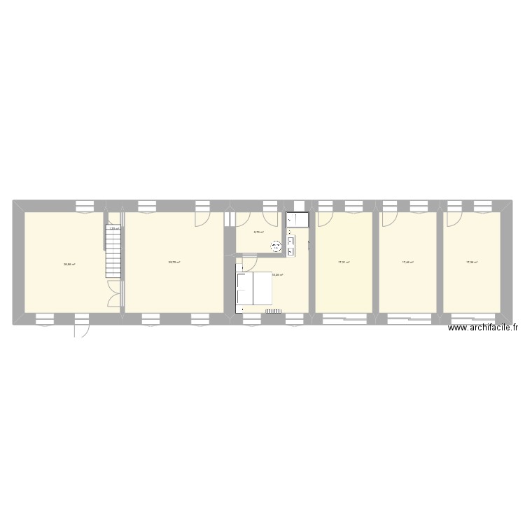 Logis du bocage 1. Plan de 8 pièces et 131 m2