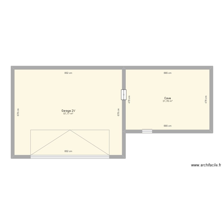 ACESri42A / 0. Plan de 2 pièces et 90 m2