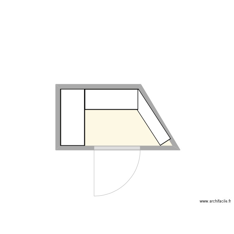 PLACARD / AMENAGEMENT CANNES. Plan de 1 pièce et 2 m2