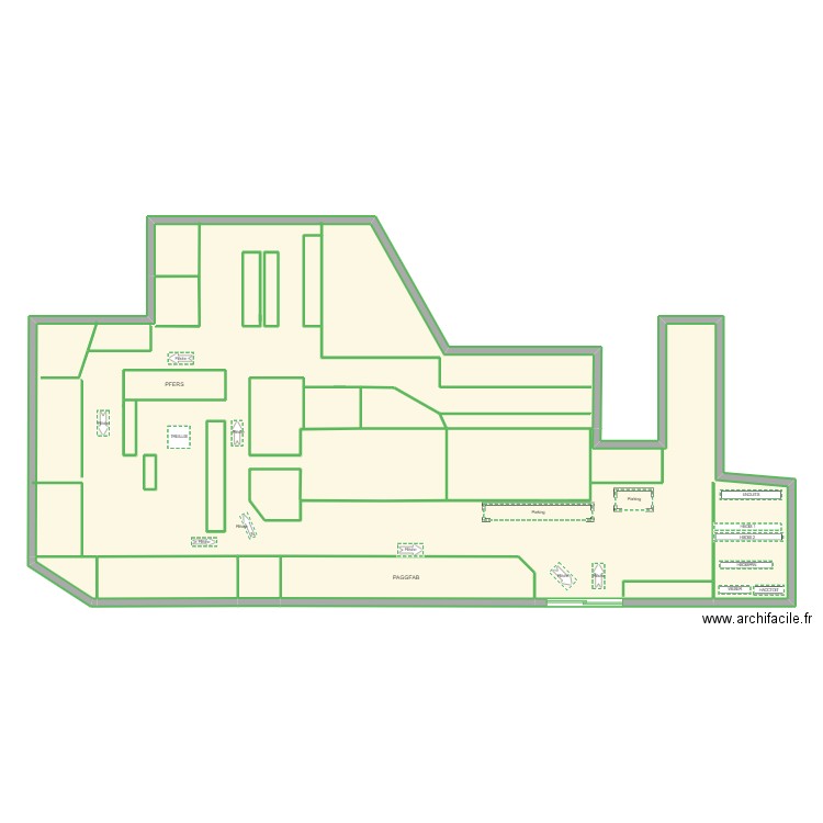 PARC SARRIANS. Plan de 13 pièces et 210 m2