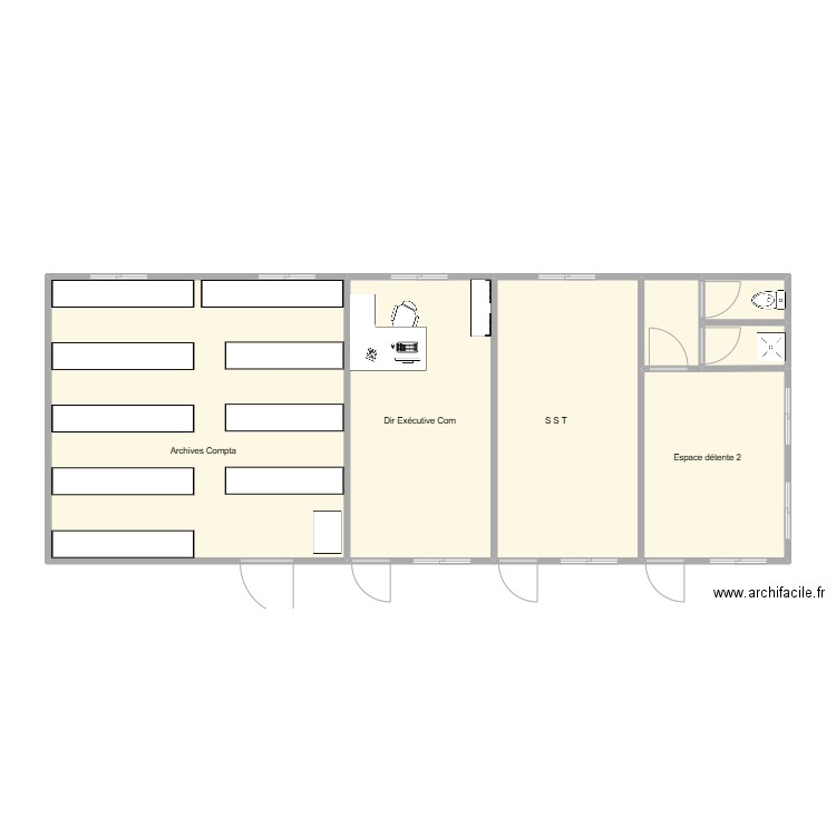 Recettes Fret - Mars25. Plan de 7 pièces et 86 m2