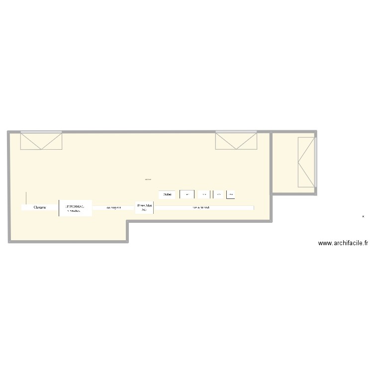 parquetterie. Plan de 1 pièce et 403 m2