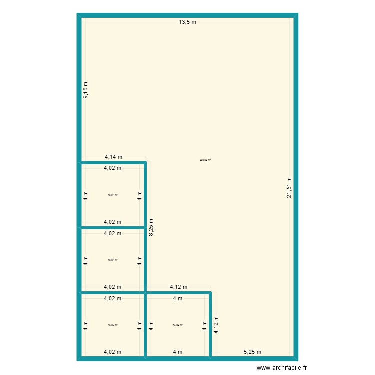 plan bonoua. Plan de 5 pièces et 286 m2