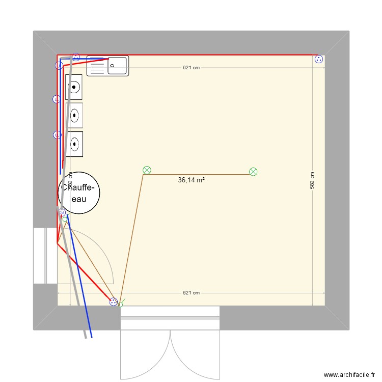 Garage Beaumes de Venise. Plan de 1 pièce et 36 m2