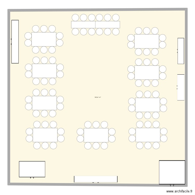 plan table mariage. Plan de 1 pièce et 393 m2