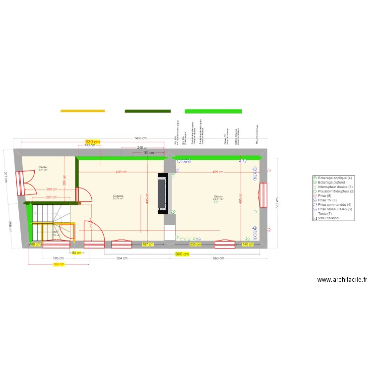 Membrey 24. Plan de 32 pièces et 363 m2