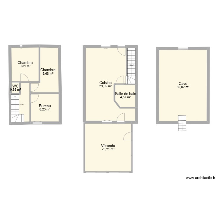 Wilfrid&Celine. Plan de 10 pièces et 131 m2