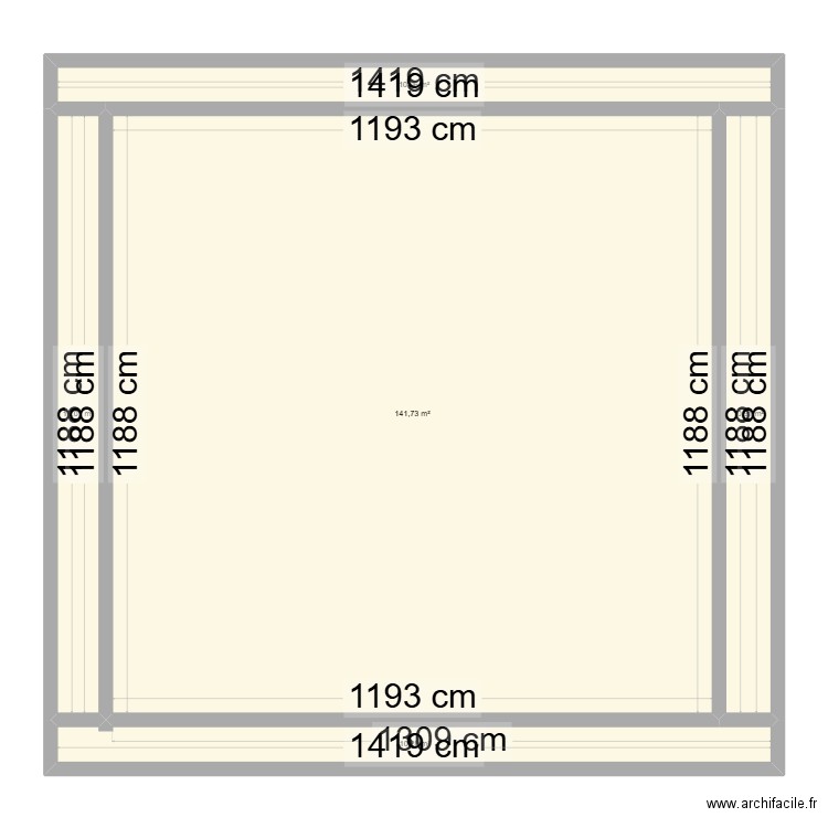 10 mètre façade. Plan de 5 pièces et 183 m2