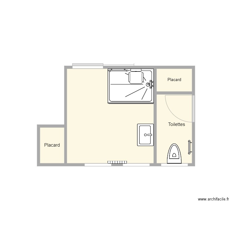 plan nedelec avant travaux 2. Plan de 4 pièces et 8 m2