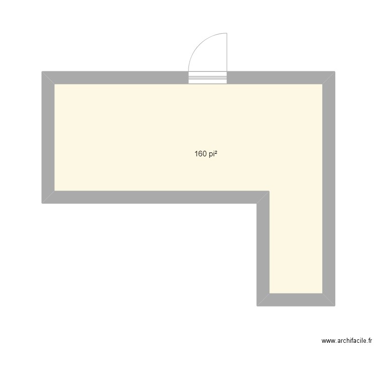 Bureau nath. Plan de 1 pièce et 15 m2