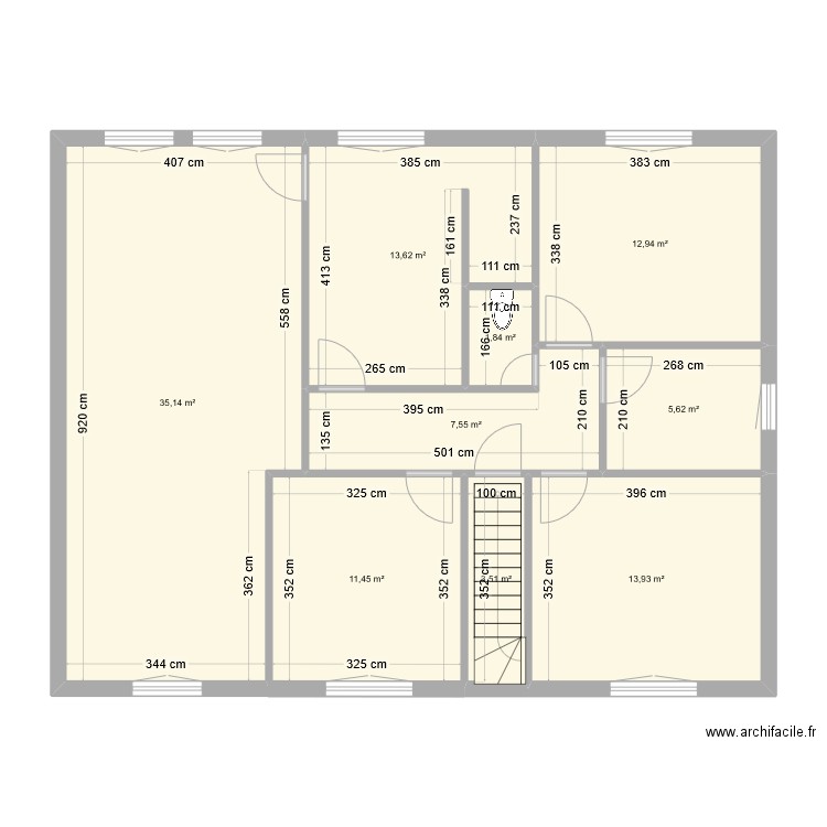 52 faubourg st michel. Plan de 9 pièces et 106 m2